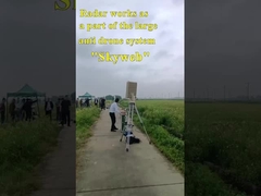 목표물 분류 능력 다중 목표물 추적과 함께 높은 정확성 낮은 고도 레이더